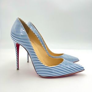 Christian Louboutin Pigalle Follies 100 Patent Stripes